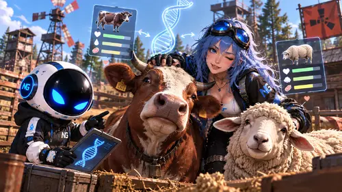 Guía de cría de ganado en Rust: los mejores genes de vacas y ovejas